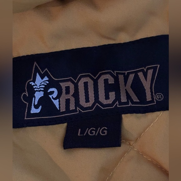 Rocky Rugged 80G Insulated Hooded Jacket Size Large Harvest Gold Color - Picture 4 of 6